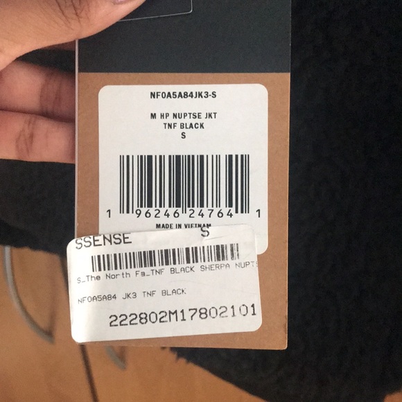 THE NORTH FACE NUPSTE 550 BLACK SHERPA JACKET **OPEN TO OFFERS!!*** - Picture 3 of 4